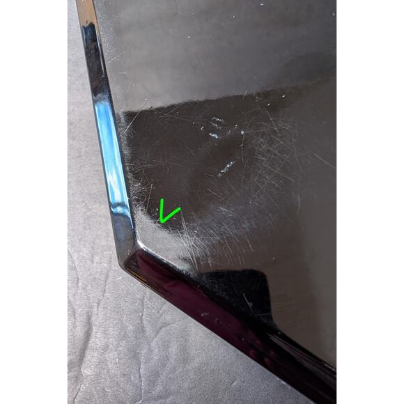 Vtg Mother of Pearl Inlaid Lacquer Wood Box 9.75" Octagon Keepsake Jewelry Decor - Picture 9 of 11